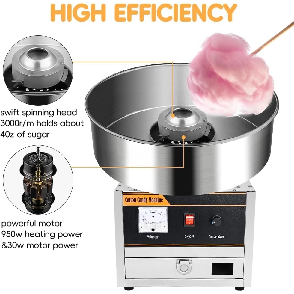 Electric Cotton Candy Machine - SS Body — view 5