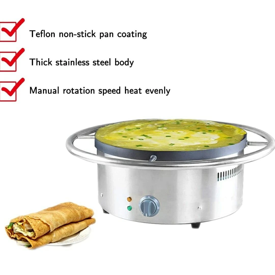 Electric Rotating Crepe/Dosa Maker (Tawa Diameter: 43cm) — view 4