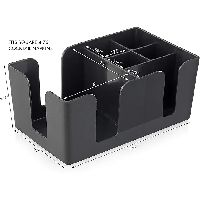 Plastic Bar Caddy - Black — view 2