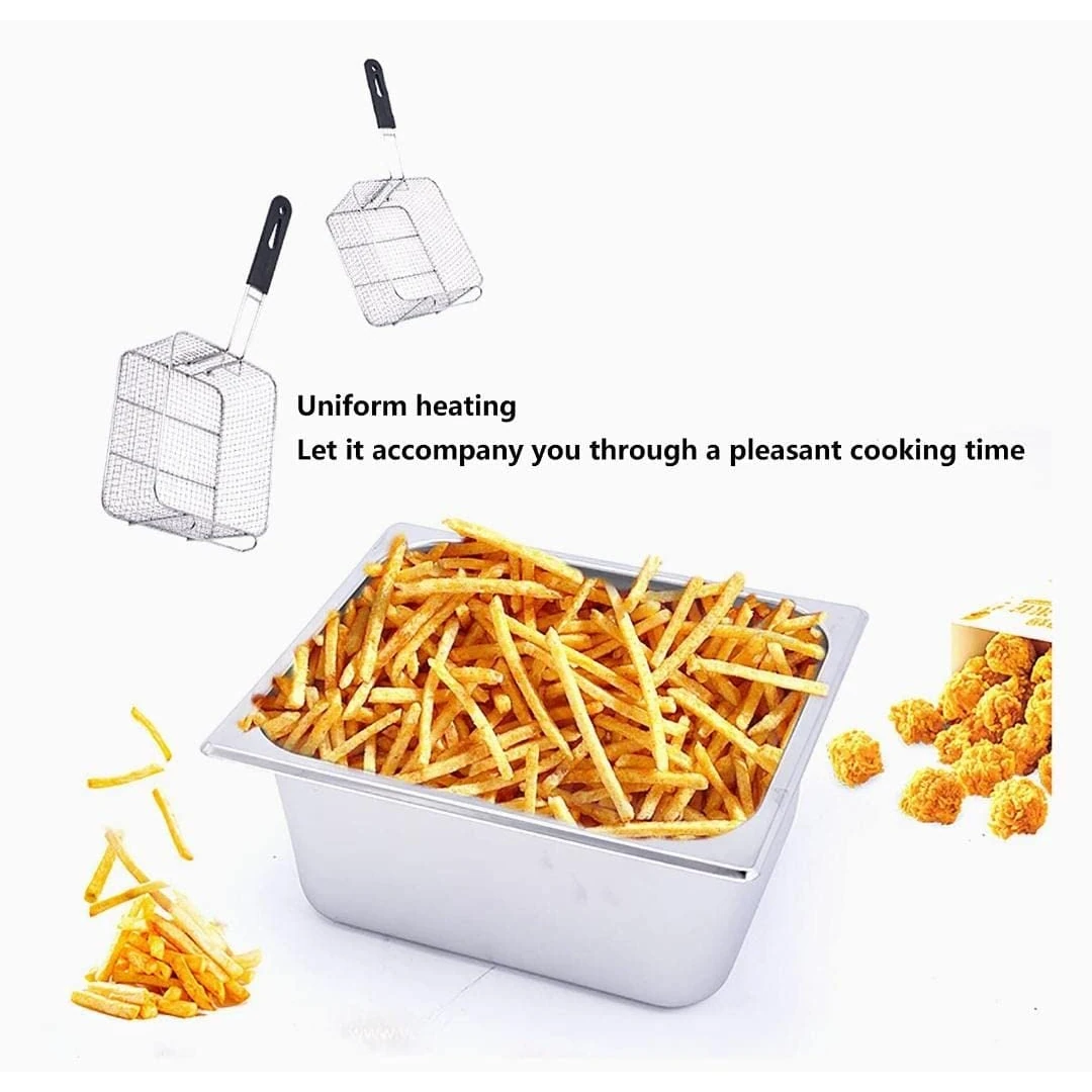 Electric Deep Fryer 16L Single Head - Vertical Compartment — view 4