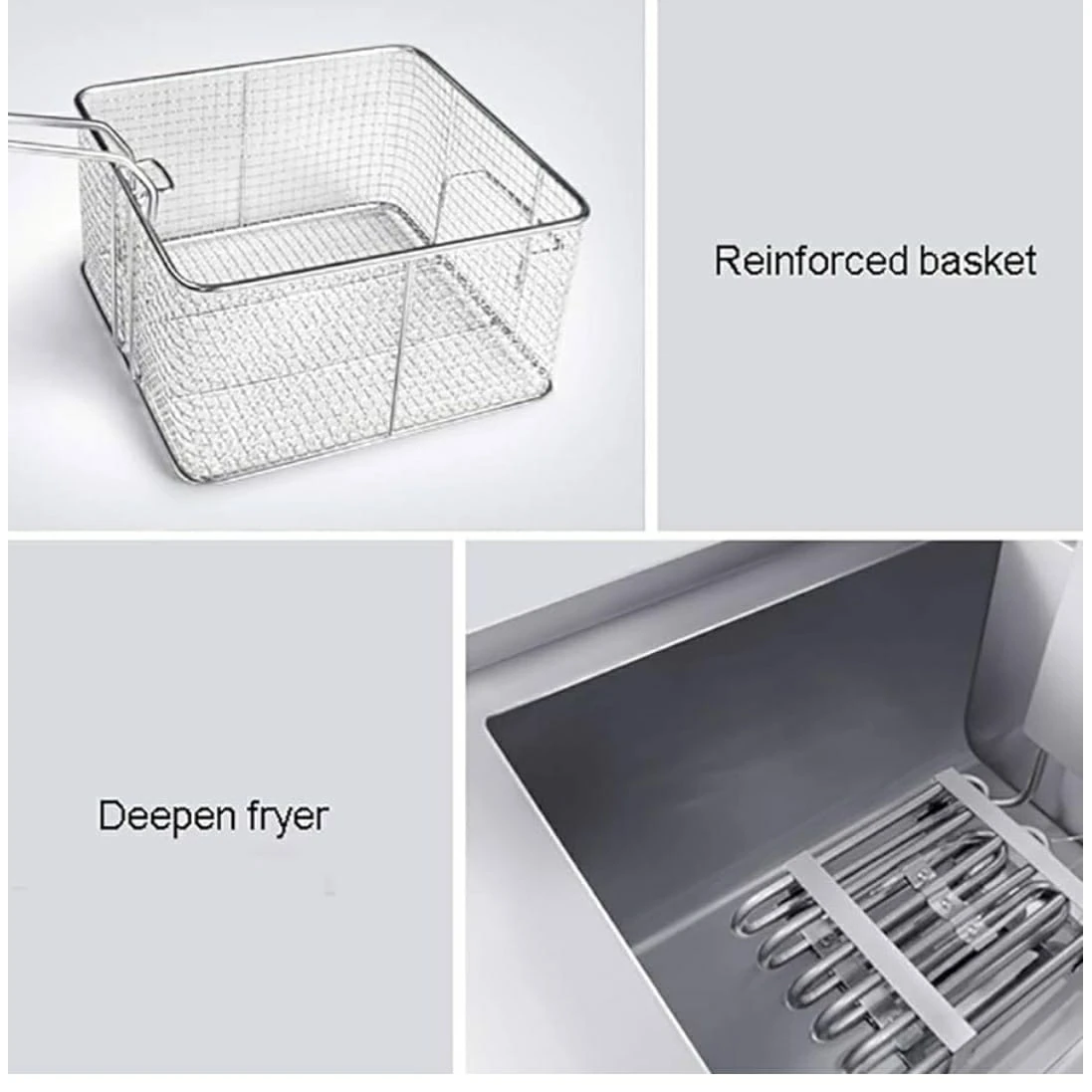 Electric Deep Fryer 4L + 4L Double Head — view 7