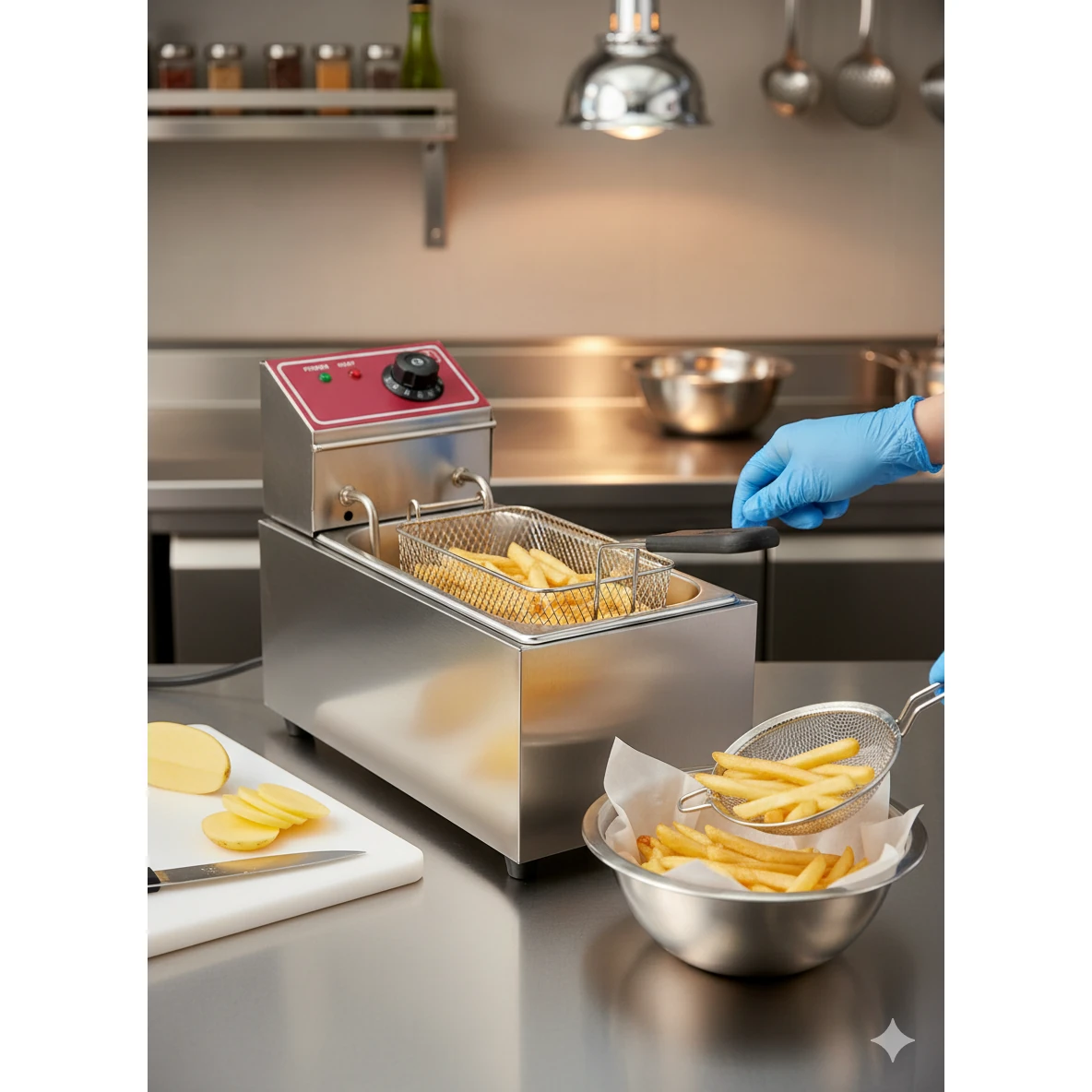 Electric Deep Fryer 4L Single Head — view 3