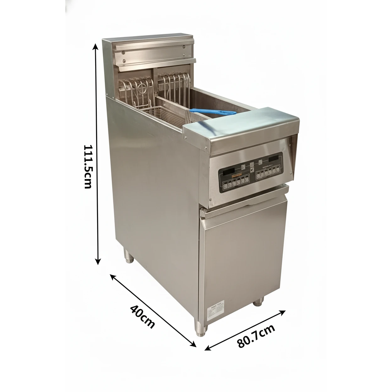 Electric Digital Deep Fryer 14L + 14L Double Head - Standing Model — view 2