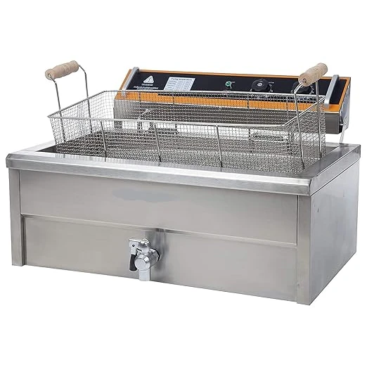 Electric Heavy Deep Fryer 20L Single Head with Tap (Net: 18L) — view 4