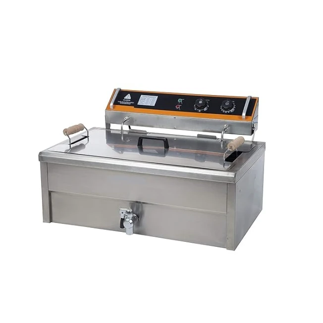 Electric Heavy Deep Fryer 30L Single Head with Tap (Net: 25L)