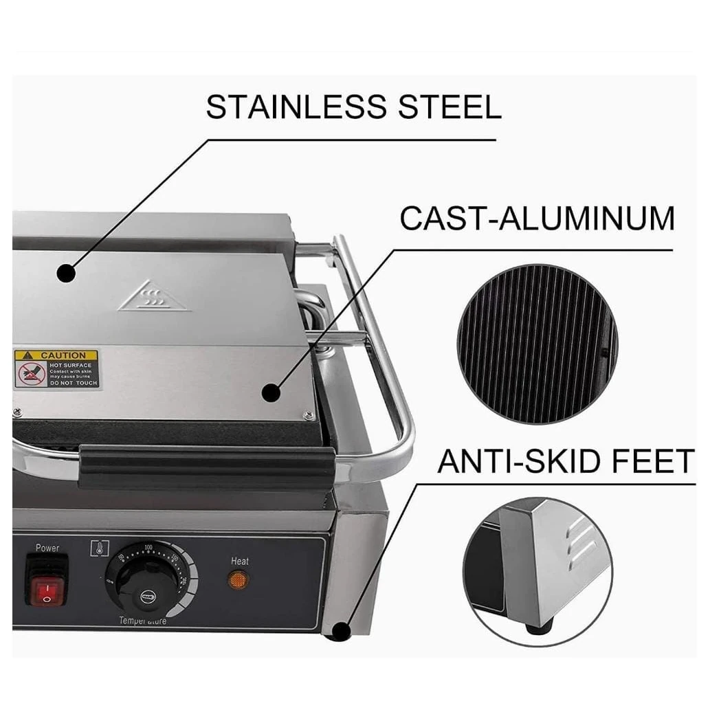Electric Jumbo Sandwich Griller Single (Grill Area: 36x24cm) — view 7