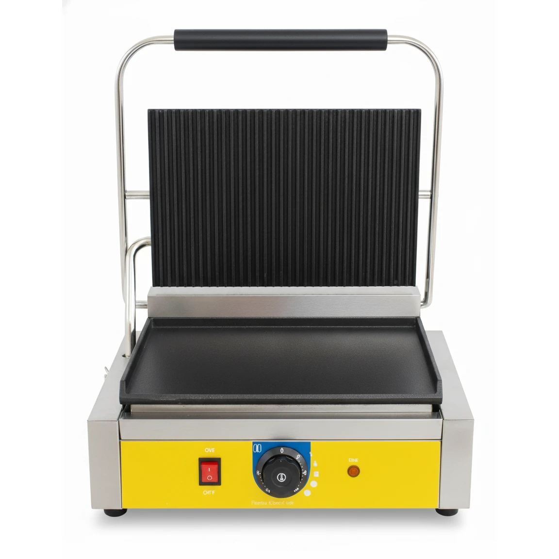 Electric Panini Griller - Grooved + Plain Bottom Plates (Grill Area: 36x24cm) — view 3