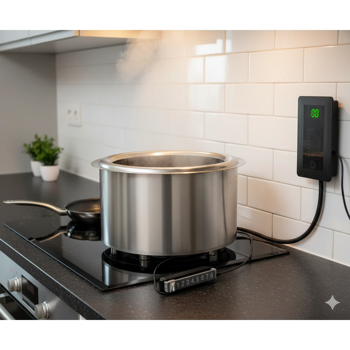 Veratti Full SS Premium Induction - 400 | 8000W | Round | Wok Base | Digital Model — view 4
