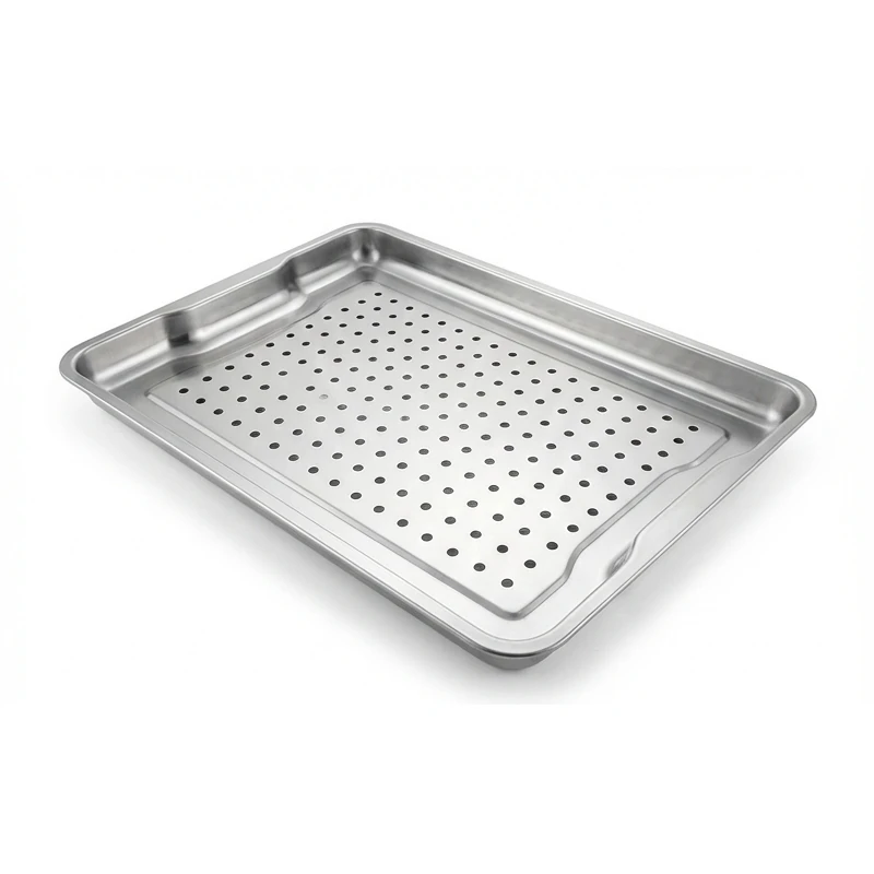 SS Perforated Baking Tray with Side Ears - 60x40cm — view 6