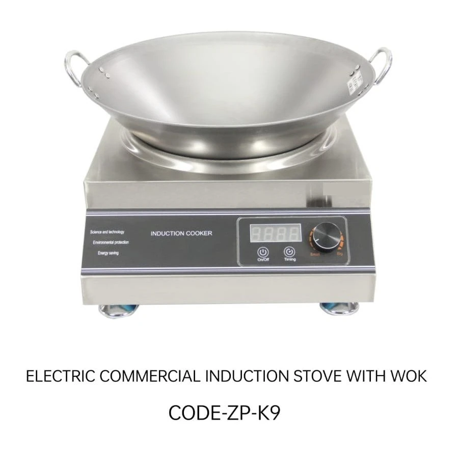 Veratti Full SS Square Induction - K9 | 5000W | Square | Wok Base (with 45cm Wok) | Touchscreen + Switch Model — view 5