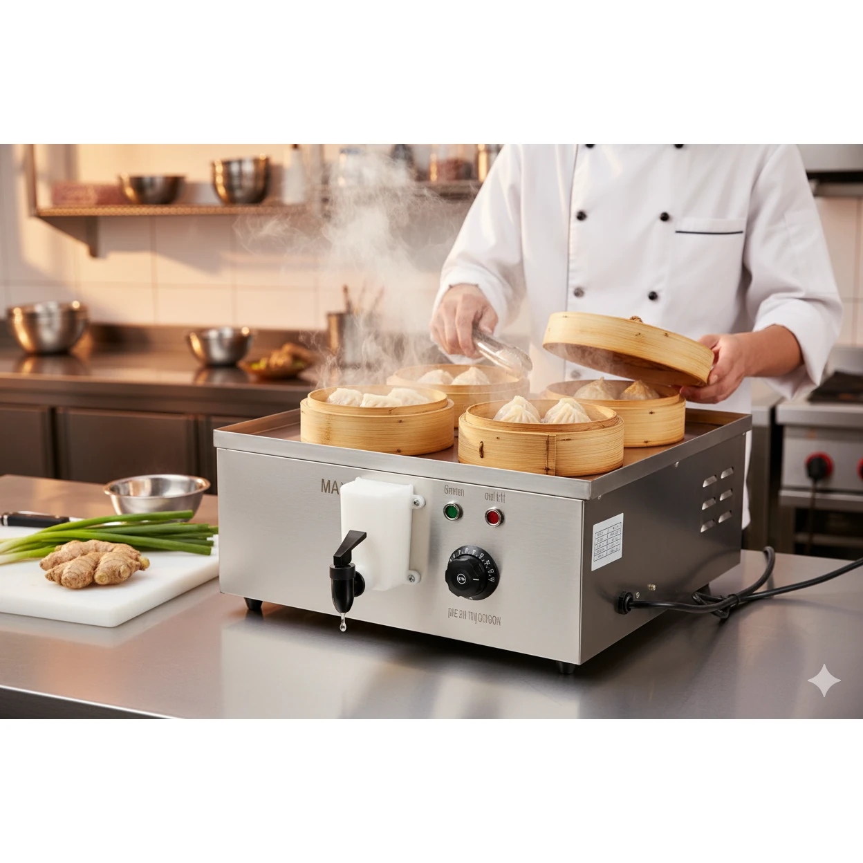 Electric Dimsum Basket Steamer 4 Compartments — view 3