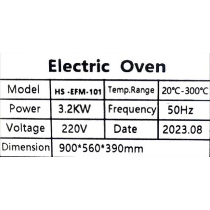 Electric Pizza Oven 1 Deck 1 Tray with Stone - Eco 1D1T (Stone Size: 16x24 inch.) — view 6