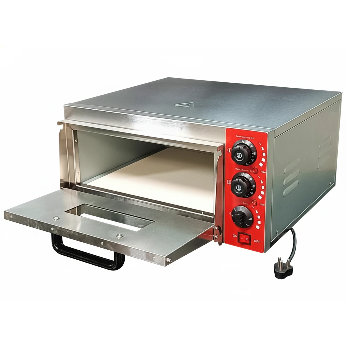 Electric Pizza Oven 1 Deck 1 Tray with Stone - HS1S (Stone Size: 16x16 inch.)