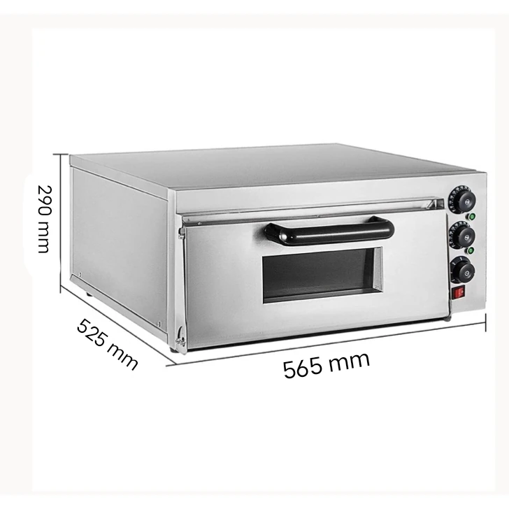 Electric Pizza Oven 1 Deck 1 Tray with Stone - HS1S (Stone Size: 16x16 inch.) — view 2