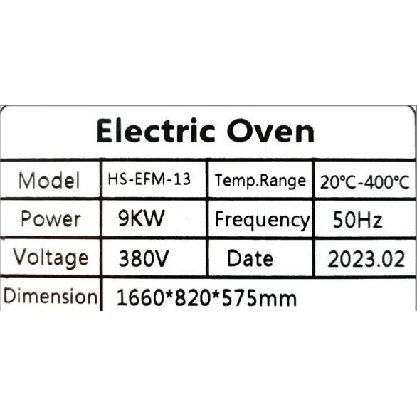Electric Pizza Oven 1 Deck 3 Tray without Stone - 1D3T — view 6