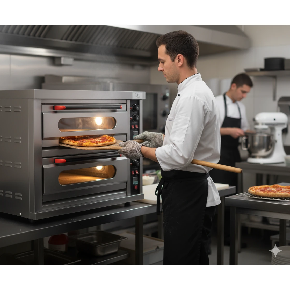 Electric Pizza Oven 2 Deck 2 Tray with 2 Stone - 2D2T (Stone Size: 17x25 inch.) — view 3