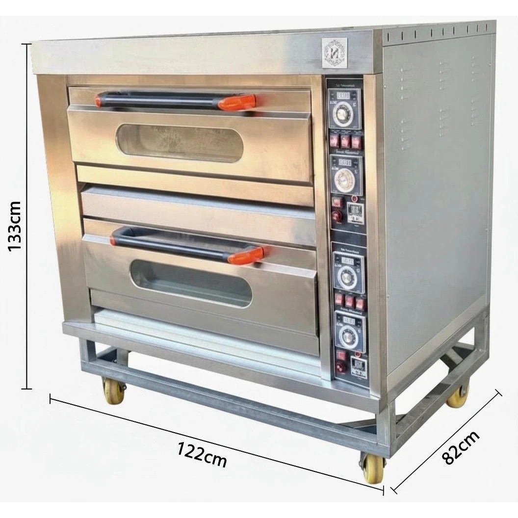 Electric Pizza Oven 2 Deck 4 Tray with 4 Stone - 2D4T (Stone Size: 17x25 inch.) — view 2