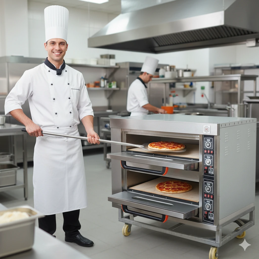Electric Pizza Oven 2 Deck 4 Tray without Stone - 2D4T — view 3