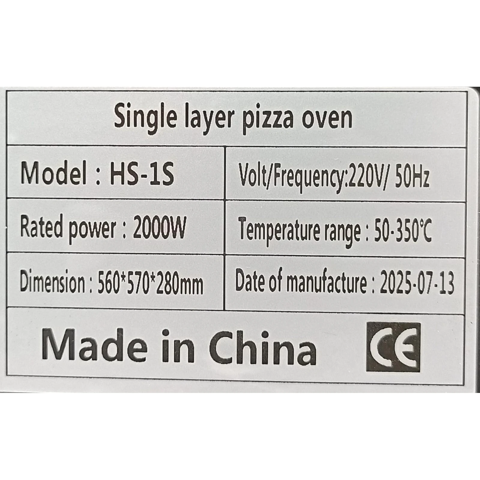 Electric Premium Black Body Pizza Oven with Stone - HS1S Single (Stone Size: 16x16 inch.) — view 10