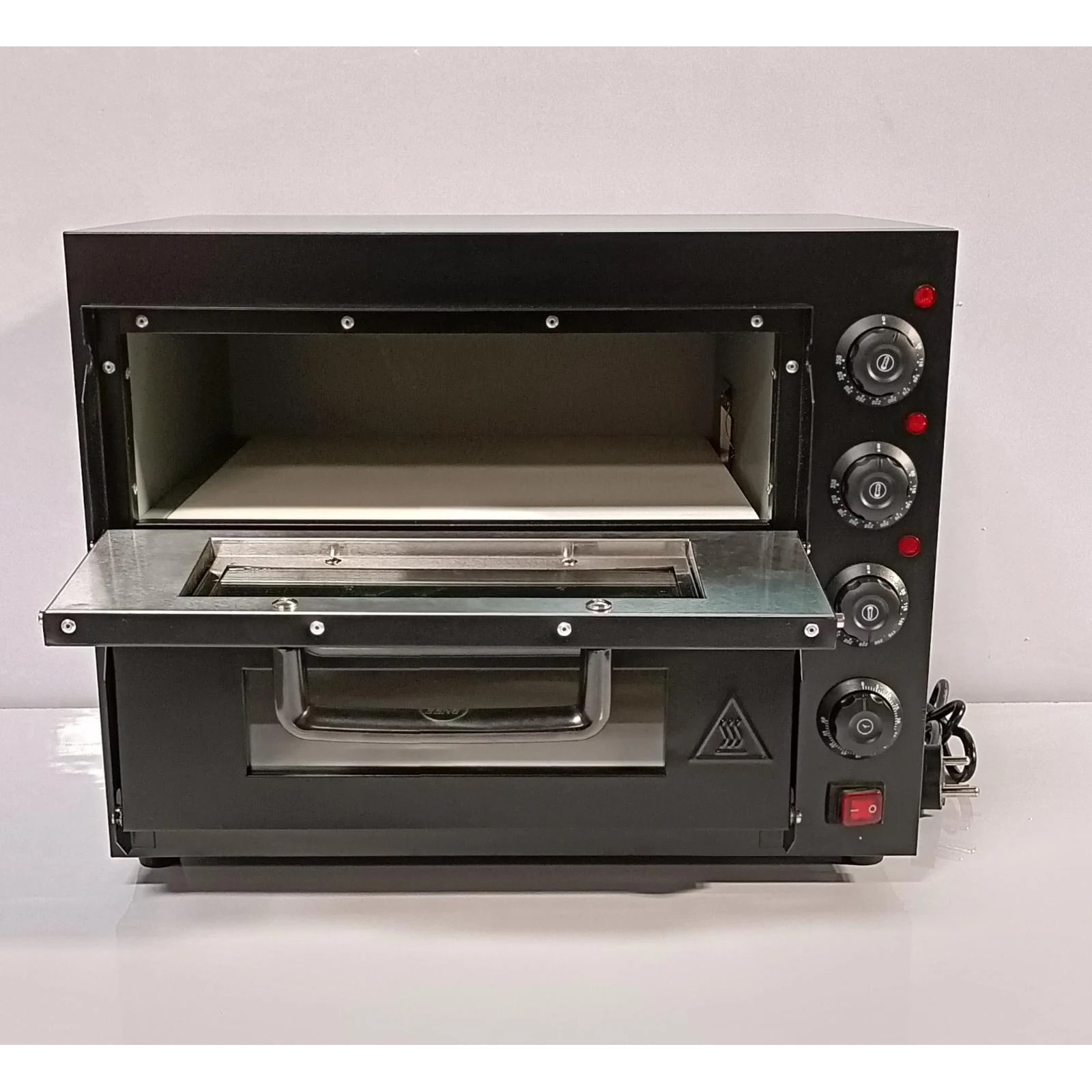 Electric Premium Black Body Pizza Oven with Stone - HS2S Double (Stone Size: 16x16 inch.) — view 4