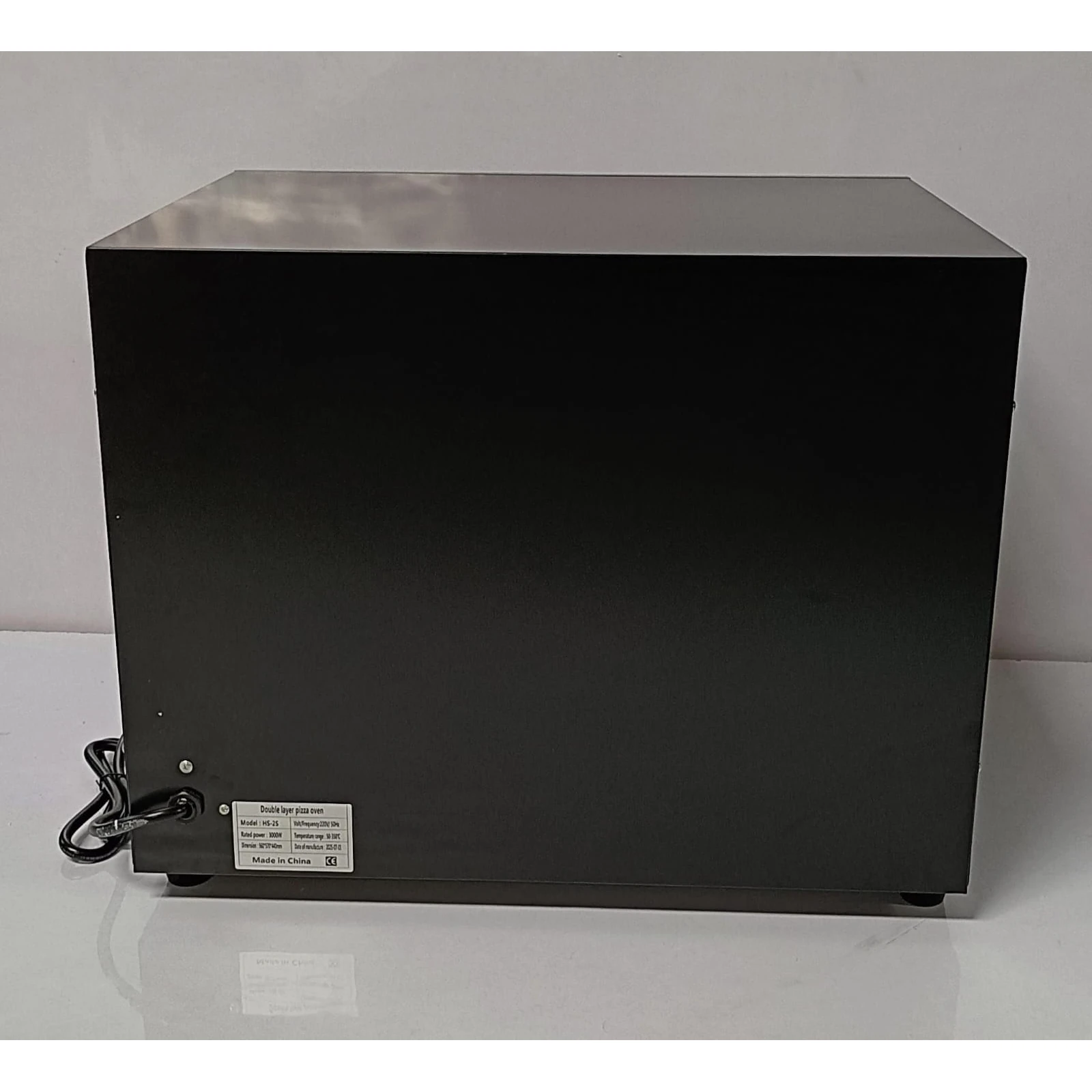 Electric Premium Black Body Pizza Oven with Stone - HS2S Double (Stone Size: 16x16 inch.) — view 8