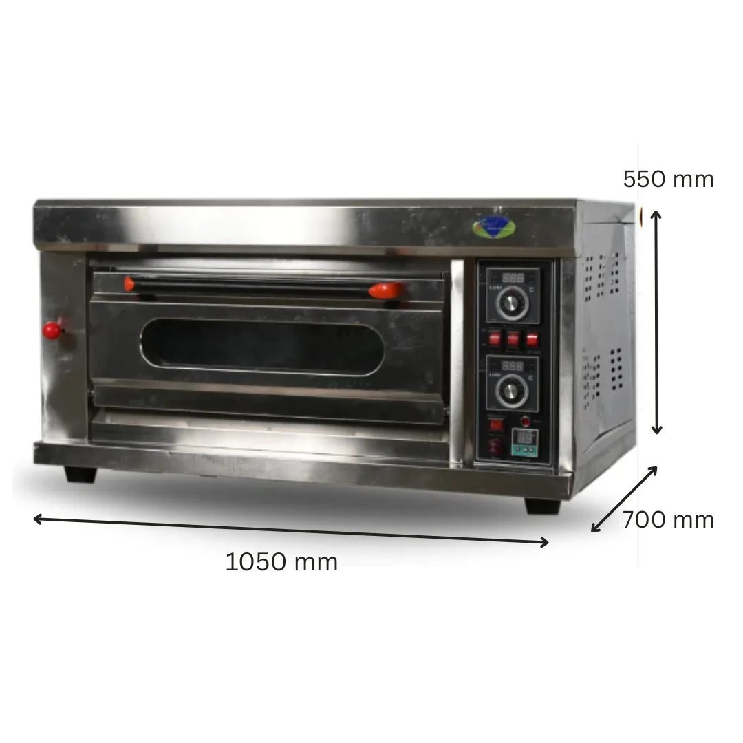 Gas Pizza Oven 1 Deck 1 Tray with Stone - 1D1T (Stone Size: 26.5x18 inch.) — view 2