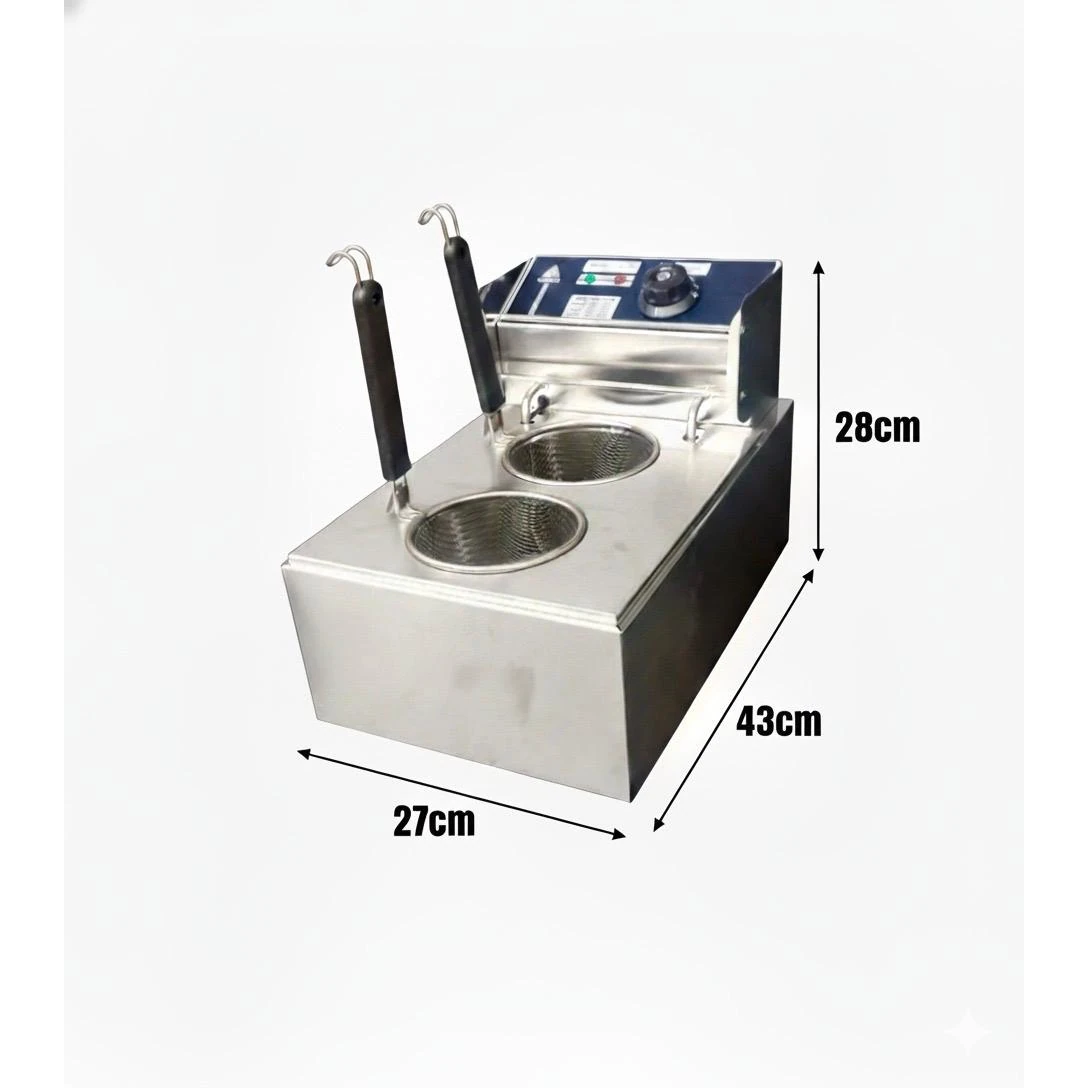 Electric Pasta/Noodle Boiler 2 Compartments - Eco — view 2