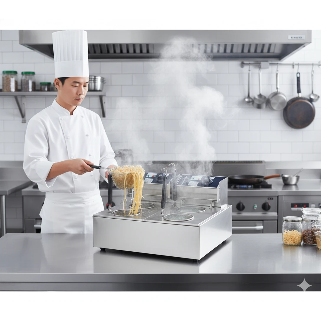 Electric Pasta/Noodle Boiler 4 Compartments - Eco — view 3