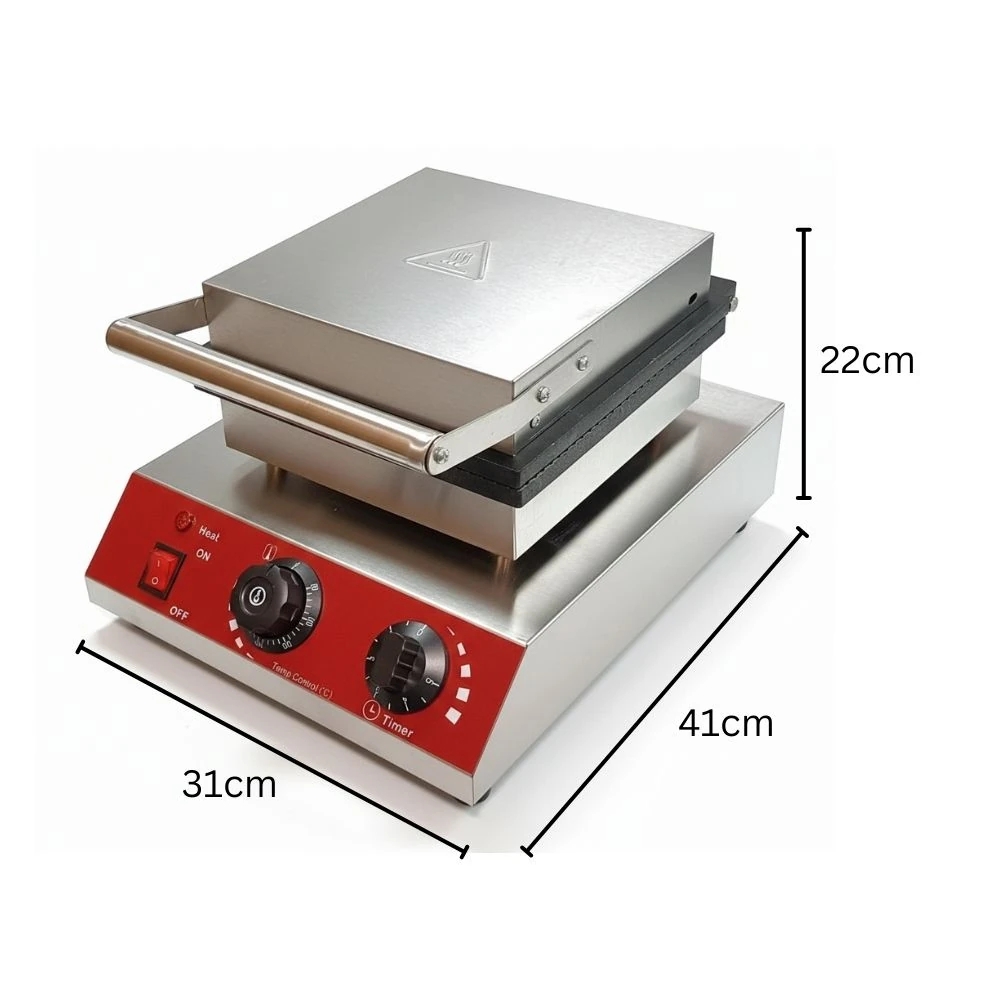 Electric Square Cone Waffle Maker — view 2