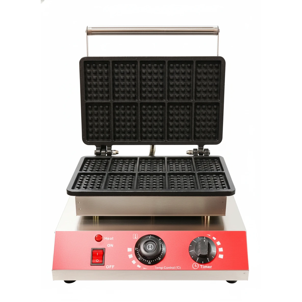 Electric Rectangle Waffle Maker - 10 Slot