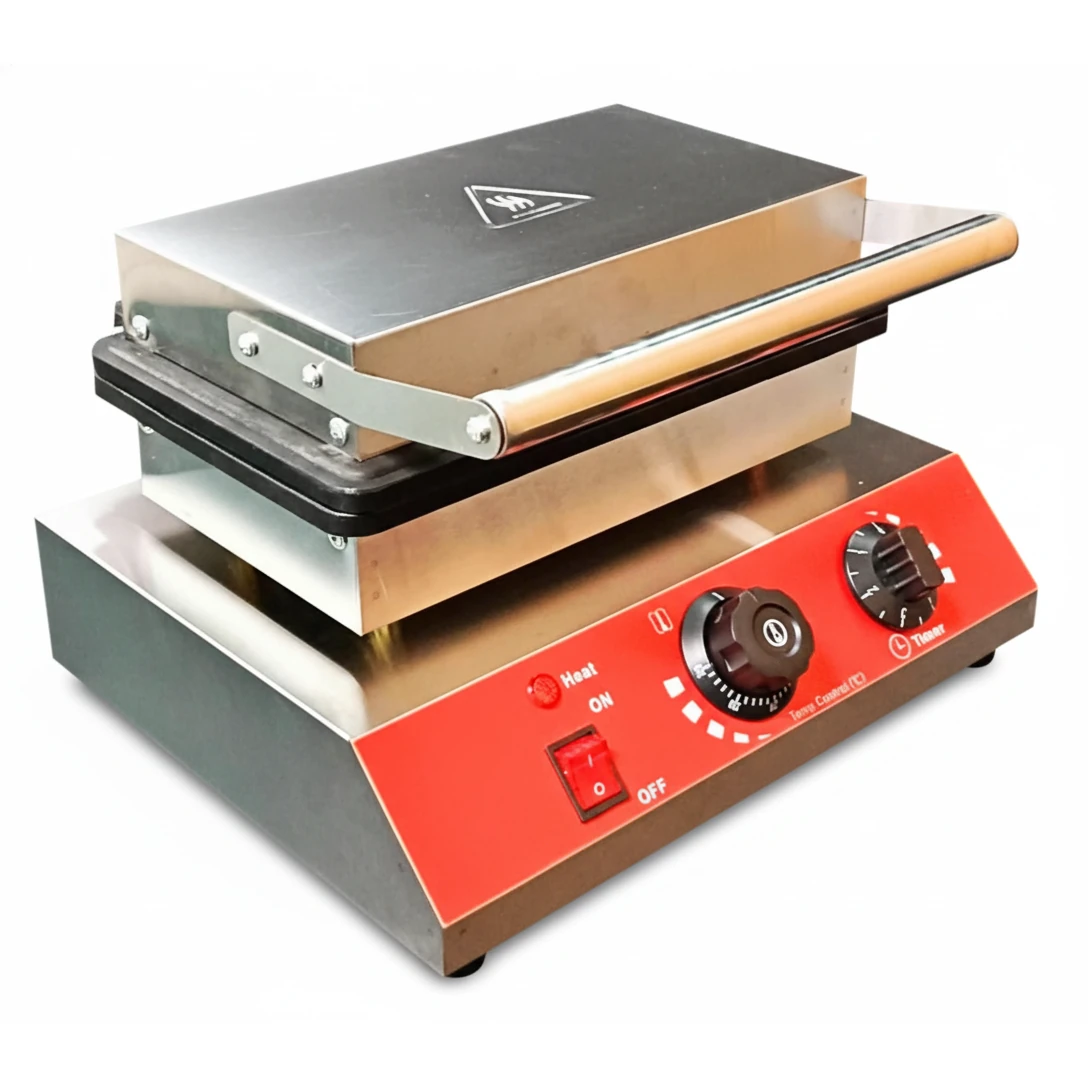 Electric Rectangle Waffle Maker - 10 Slot — view 4