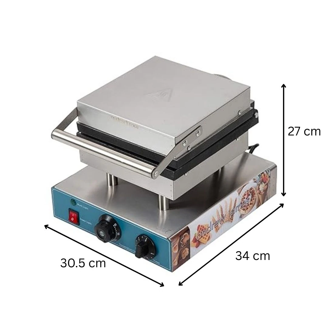 Electric Rectangle Waffle Maker - 6 Slot — view 2