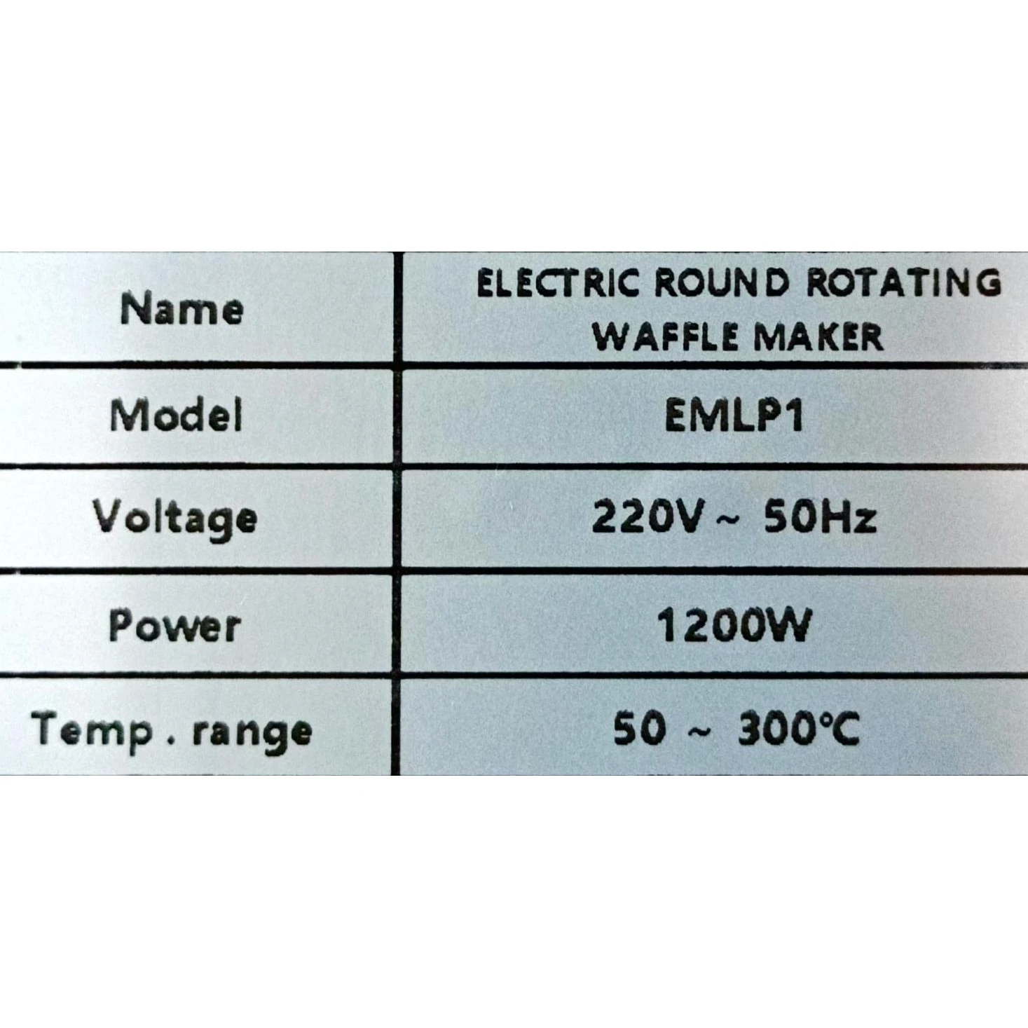 Electric Round Rotating Waffle Maker — view 8