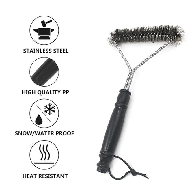 Black BBQ Grill Y Shaped Roller Brush Small 30cm — view 4