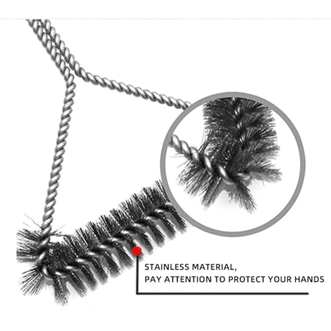 Black BBQ Grill Y Shaped Roller Brush Small 30cm — view 6
