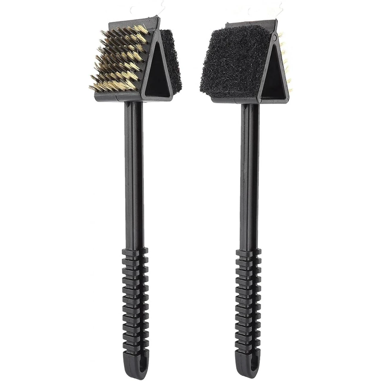 Black BBQ Grilll Triangle 2 Sided Brush Medium 36cm — view 8