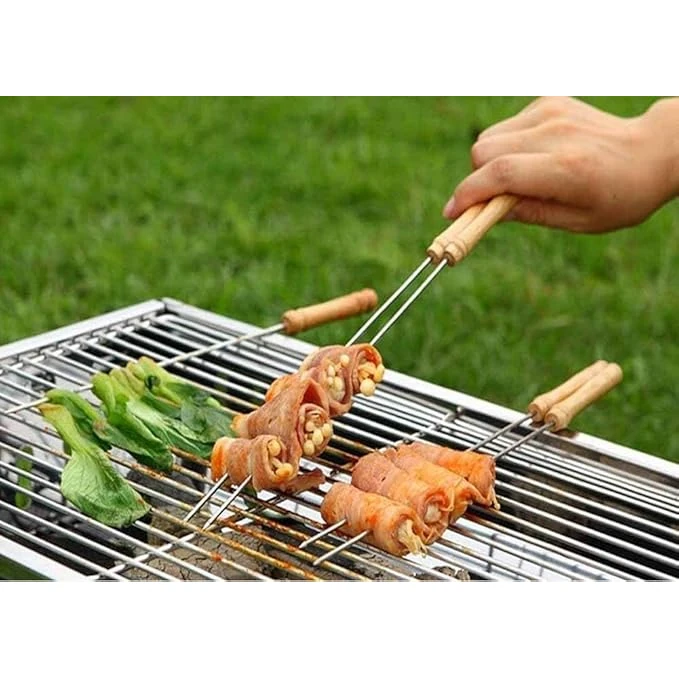 MS Wooden Handle BBQ Skewers/Sticks- 16" — view 3