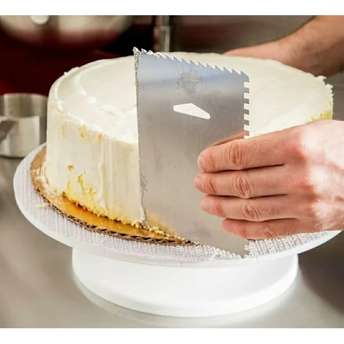 Smooth Rotating Cake Stand - Plastic Top — view 5