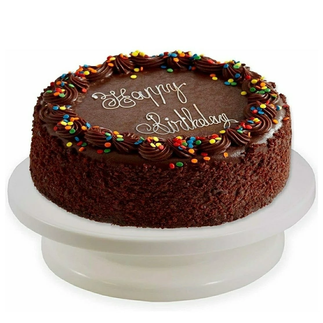Smooth Rotating Cake Stand - Plastic Top — view 8