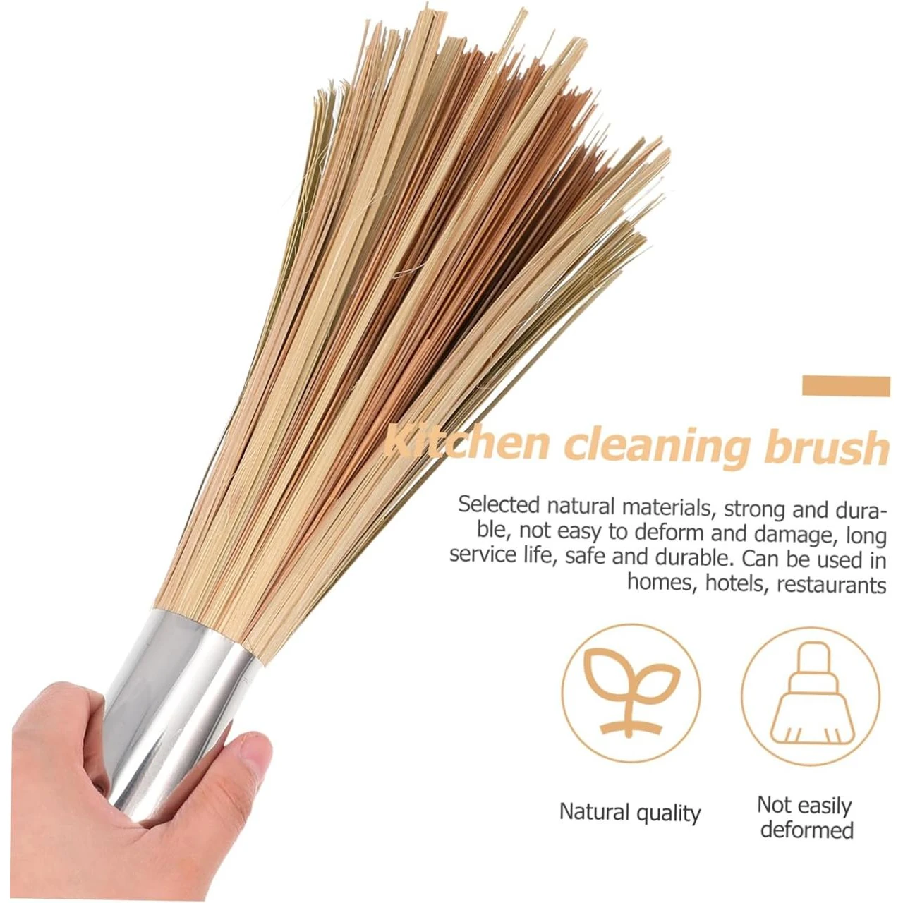 Premium Wooden Chinese Broom with SS Handle — view 4