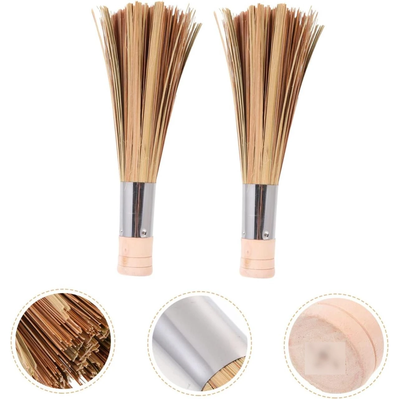 Premium Wooden Chinese Broom with SS Handle — view 6