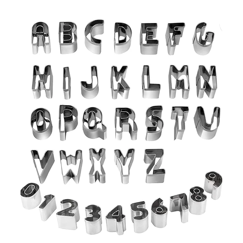 SS Heavy Cookie Cutter 36pp (A-Z & 0-9)