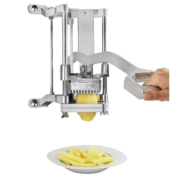 Aluminium Wall Mounted French Fries Cutter with Multiple Blade Attachments — view 3