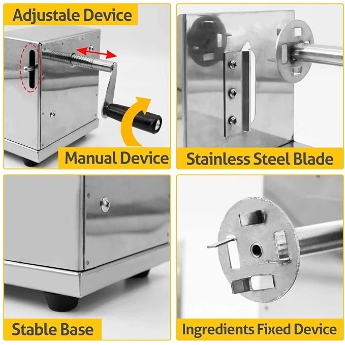 SS Manual Potato Spiral Cutter — view 5