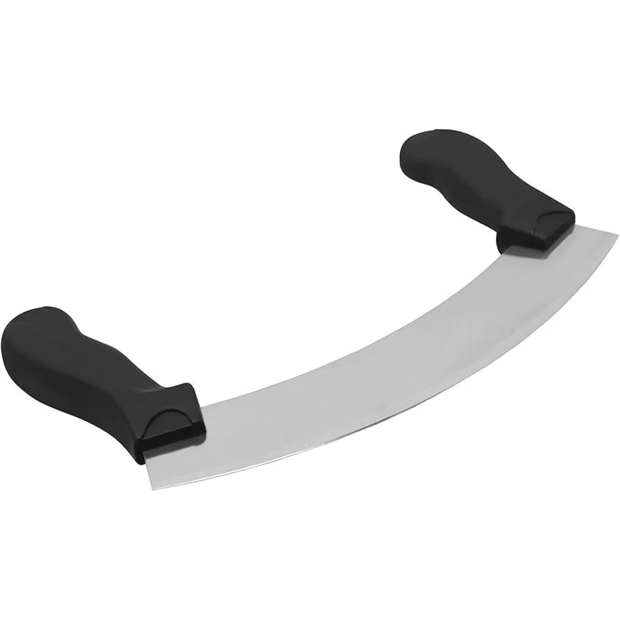 Black Handle with SS Blade Half Moon Pizza Cutter