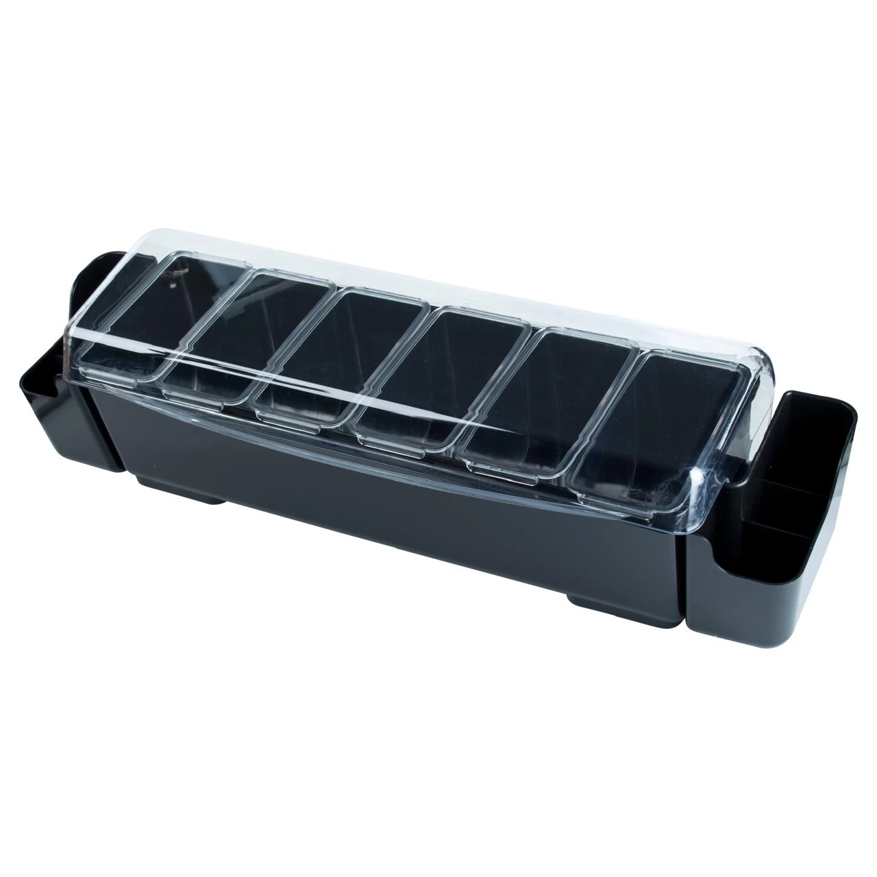 Plastic Condiment/Spice/Masala Box with Lid Heavy - 8 Compartments