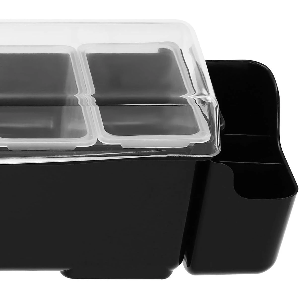 Plastic Condiment/Spice/Masala Box with Lid Heavy - 8 Compartments — view 6