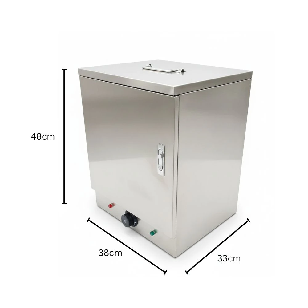 SS 2 Layer Electric Hot Box Cabinet for Food Warmer Trolley — view 2