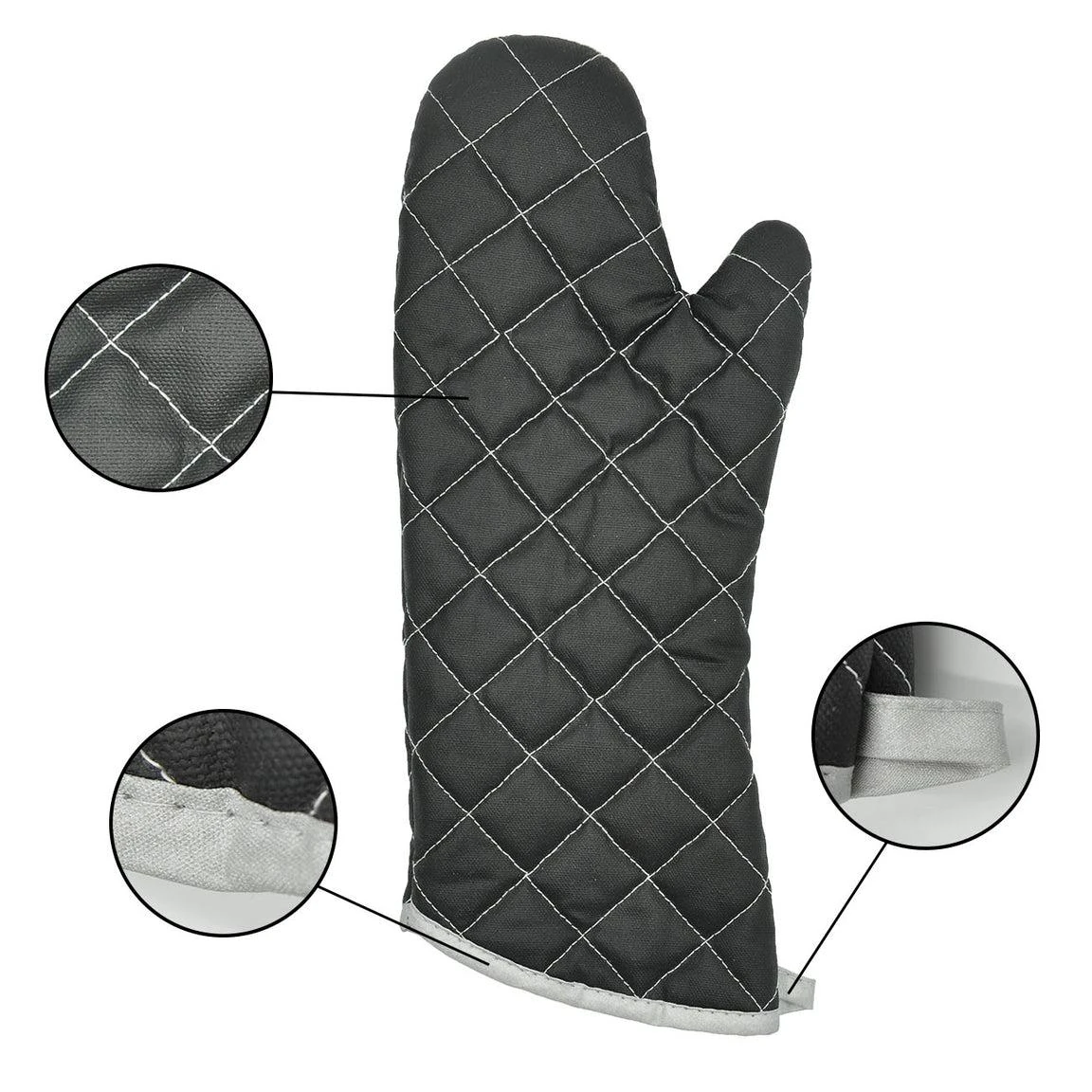 Black Baking Gloves - Medium — view 7