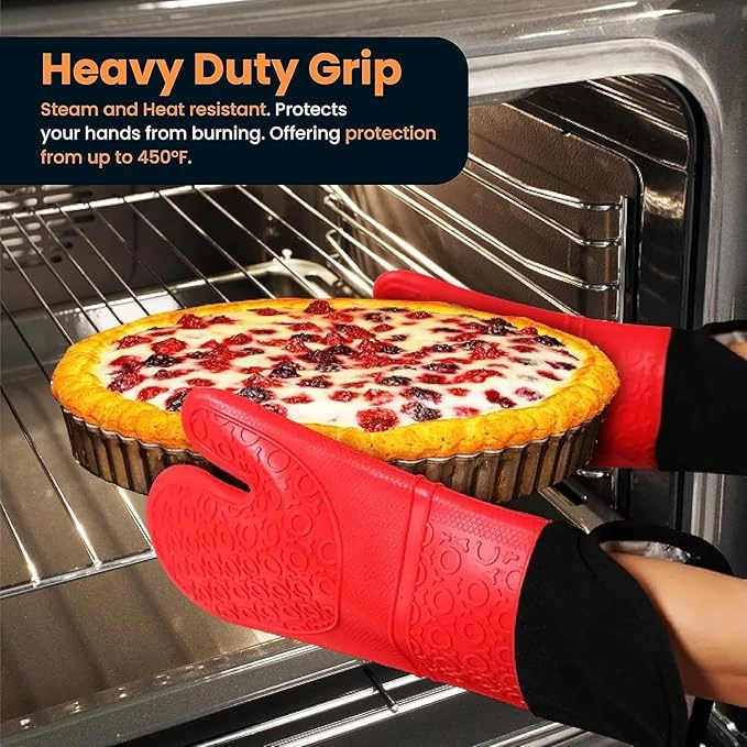 Silicon Baking Gloves - Mix Color — view 3